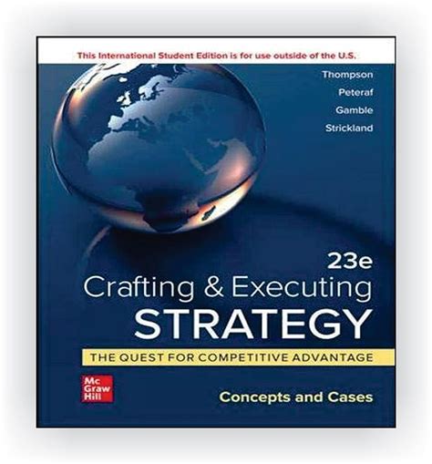 thompson crafting & executing strategy: concepts and cases|thompson craft supplies.